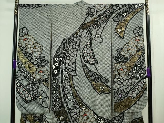 平和屋本店□極上 振袖・長襦袢(無双仕立て・半衿刺繍)・袋帯セット 総