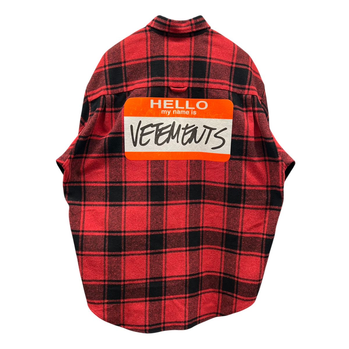 VETEMENTS 赤と黒のチェック フランネルジャケット 90s ポルトガル製 GAPギャップ チェック コットン フランネル