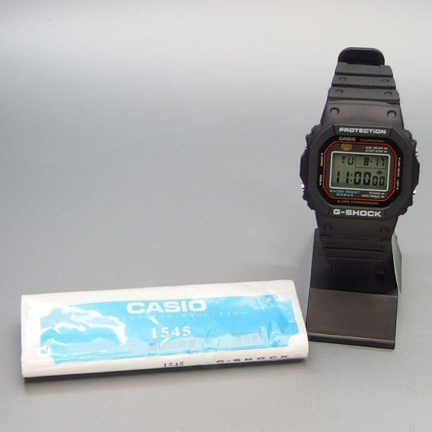 DW-5000 G-SHOCK 1545 動作品 初代 復刻 1983年発売の初代【G-SHOCK】を忠実に再現した復刻版が定番