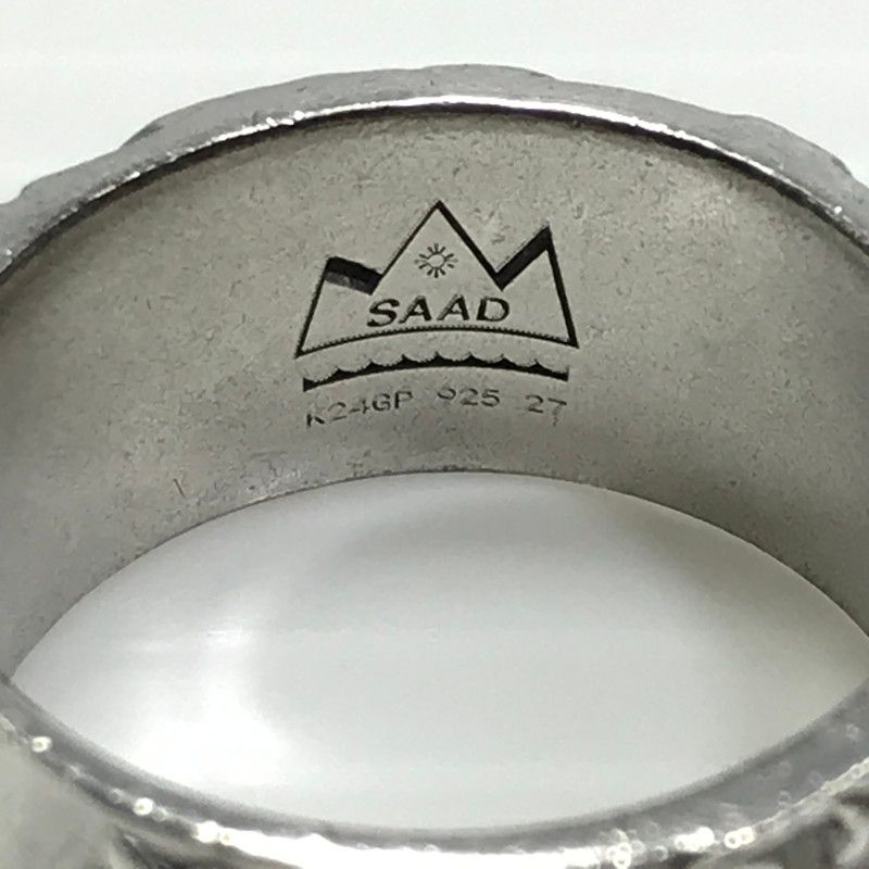 SAAD シェリダンカービング シルバー925 K24ゴールドプレートリング シェリダンカービング シルバー925 K24（24金）ゴールドプレート