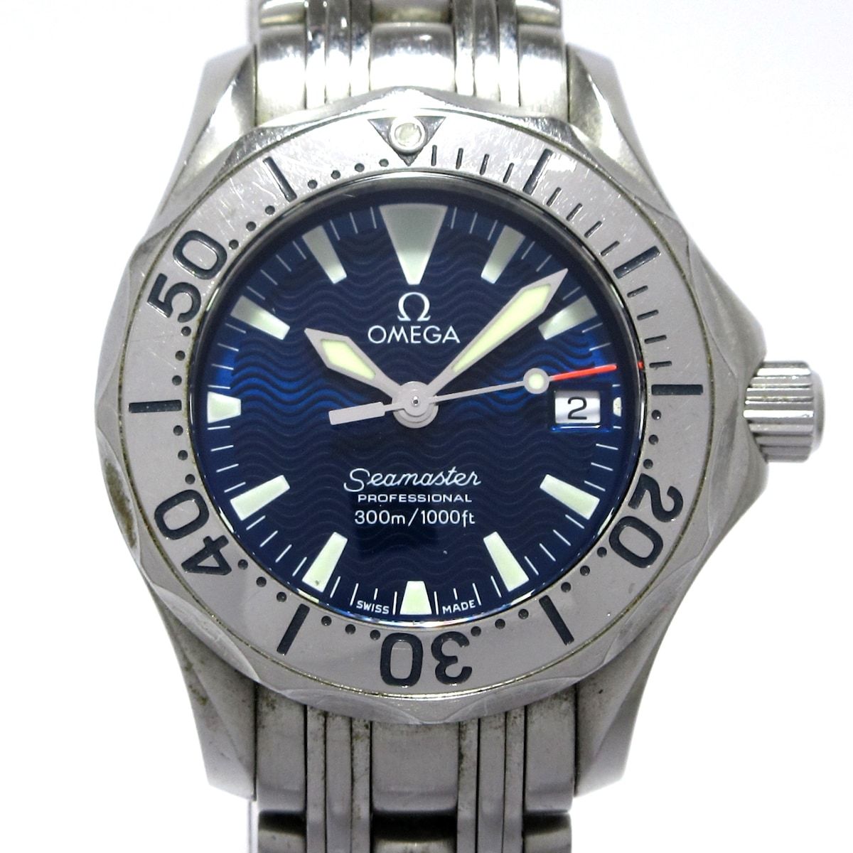OMEGA オメガ 腕時計 シーマスタープロフェッショナル300 レディース SS ダークネイビー