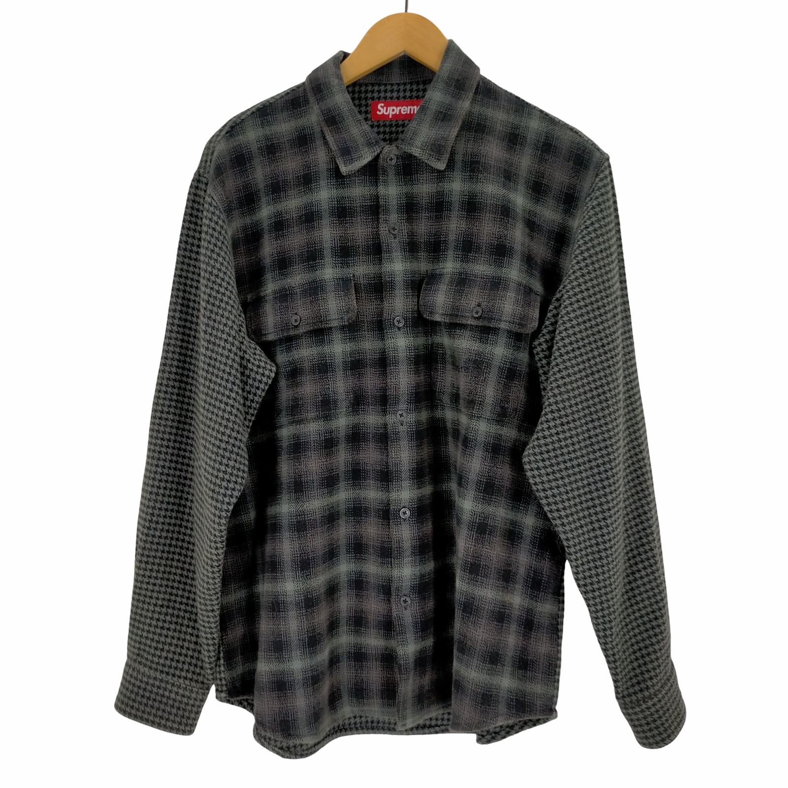 シュプリーム Supreme 23AW Houndstooth Plaid Flannel Shirt メンズ