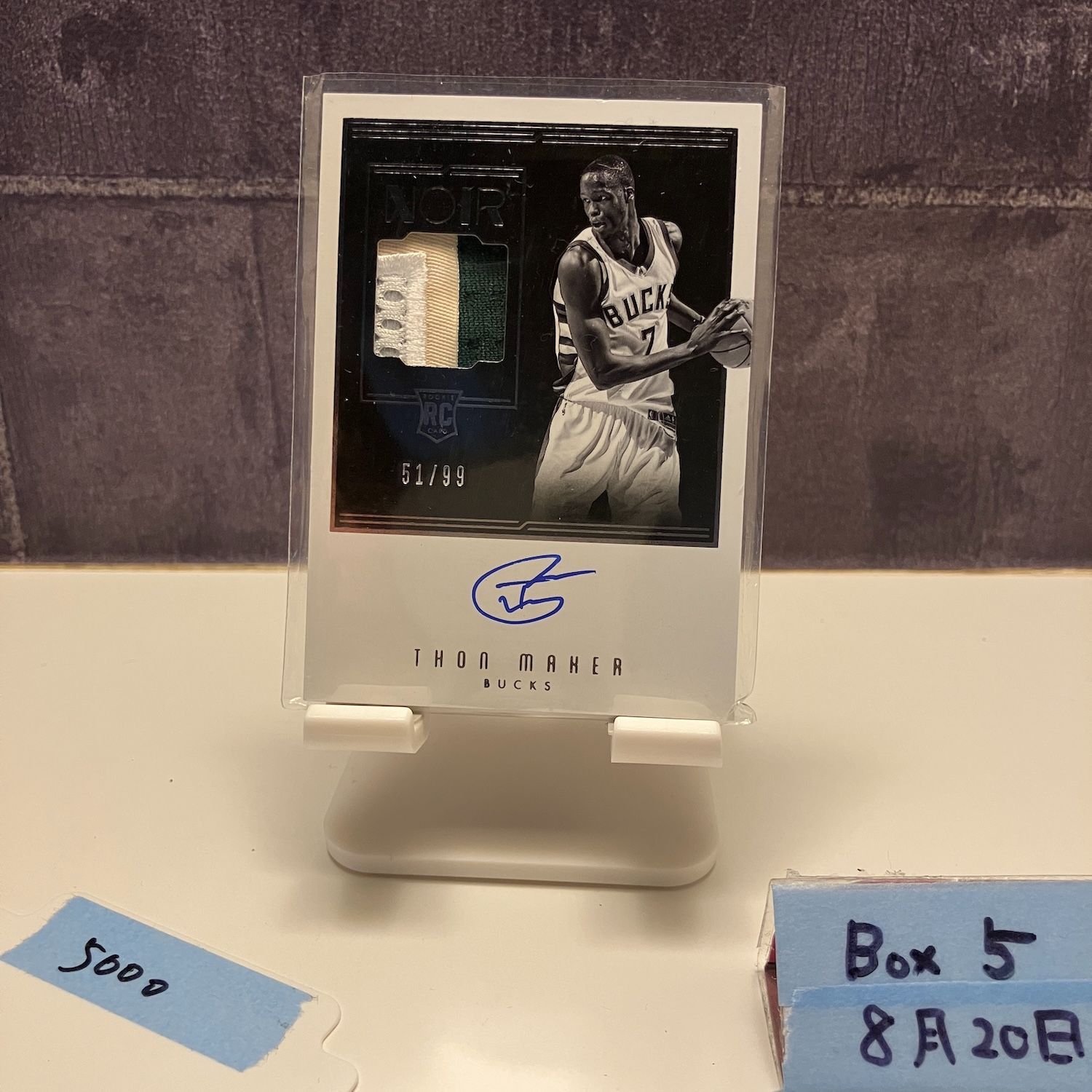 2016-17 Panini Noir Thon Maker 51/99 直筆サイン MILWAUKEE