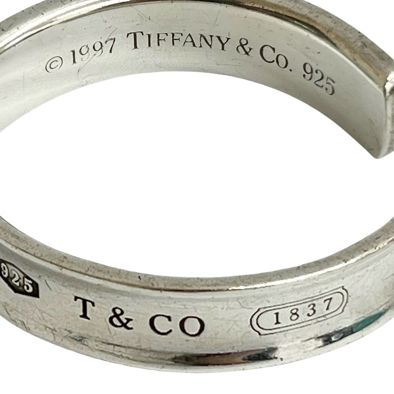 き TIFFANY-Co. ティファニー 1837 ナロー バングル シルバー925 ブレスレット アクセサリー レディース シルバー 16260
