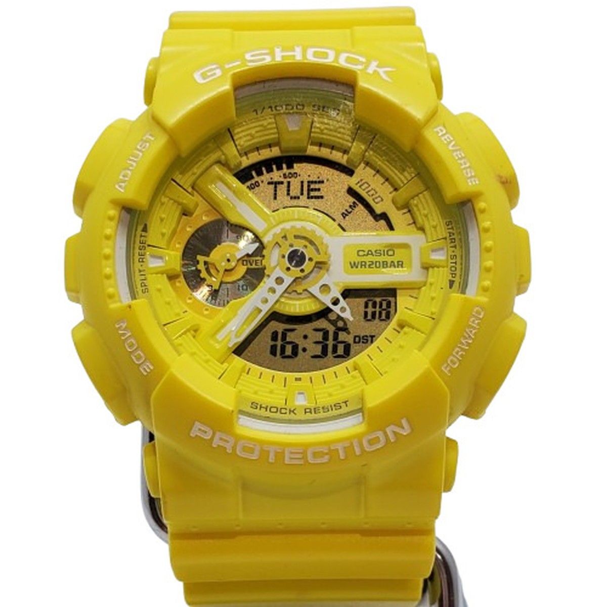 G-SHOCK ジーショック CASIO カシオ 腕時計 GA-110BC-9AJF イエロー アナデジ デジアナ ショックレジスト