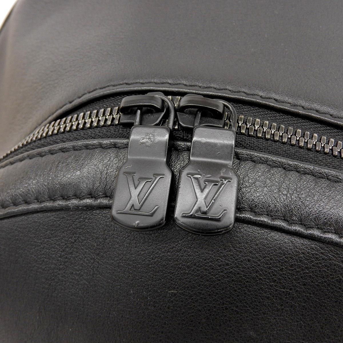 (4301) ルイヴィトン LOUIS VUITTON ダークアンフィニティ バックパックPM リュックサック レザー ノワール メンズ M52170 4301