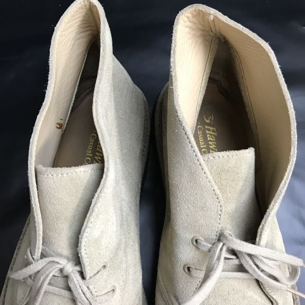 ホーキンス/Hawkins★本革/スエードレザー/デザートブーツ【size:9.5/28.0程度/ベージュ/beige】クレープソール/Leather/Boots◆bWB95-33 ホーキンス/Hawkins☆本革/スエードレザー/デザートブーツ【size:9.5
