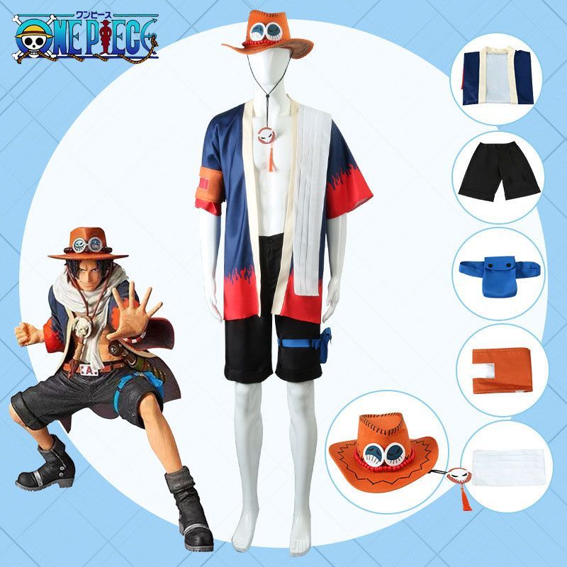 ワンピース エース コスプレ衣装 火拳のエース ONE PIECE cosplay イベント コスチューム - メルカリ