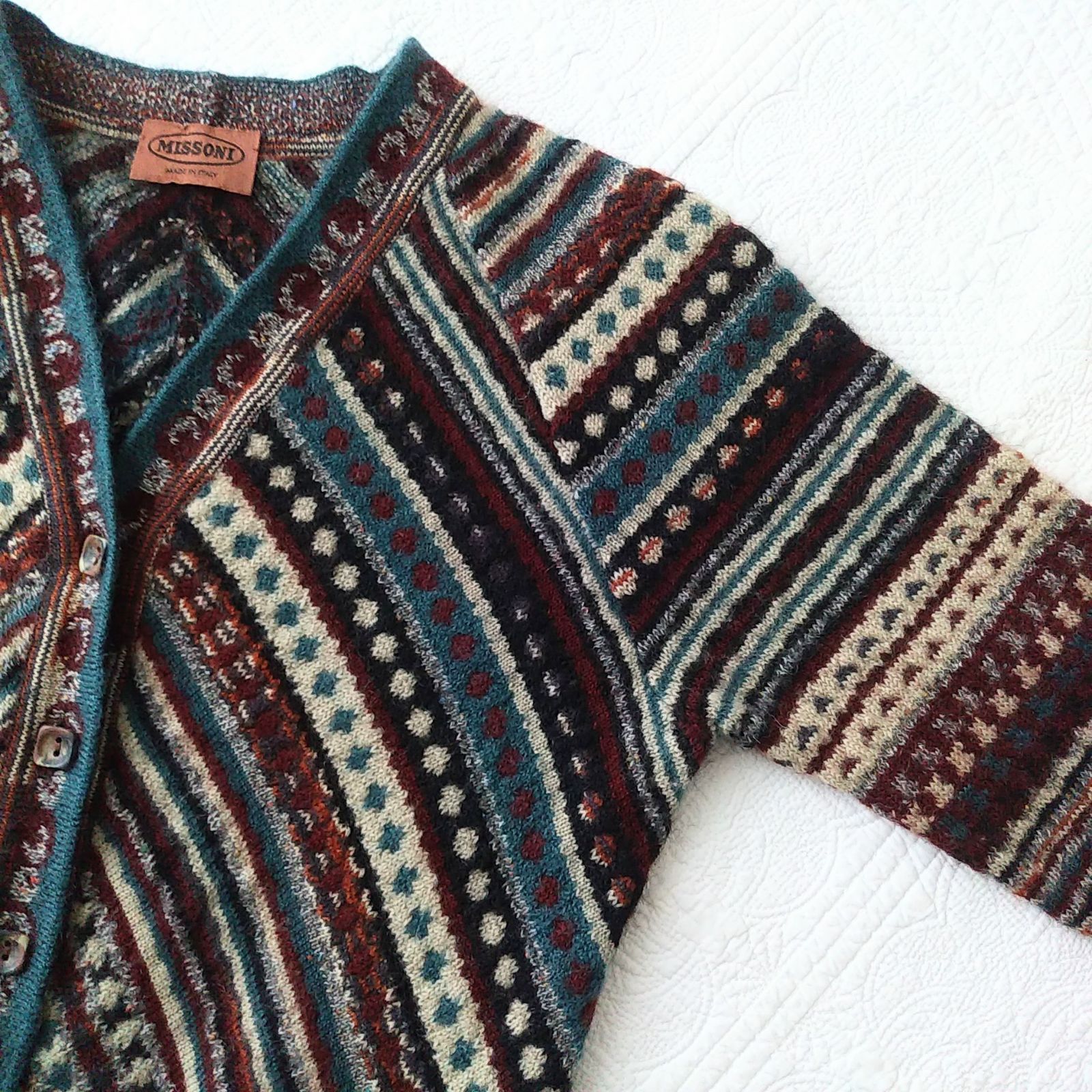 MISSONI SPORT ニットベスト made in Italy 昭和レトロ 大きいサイズ 