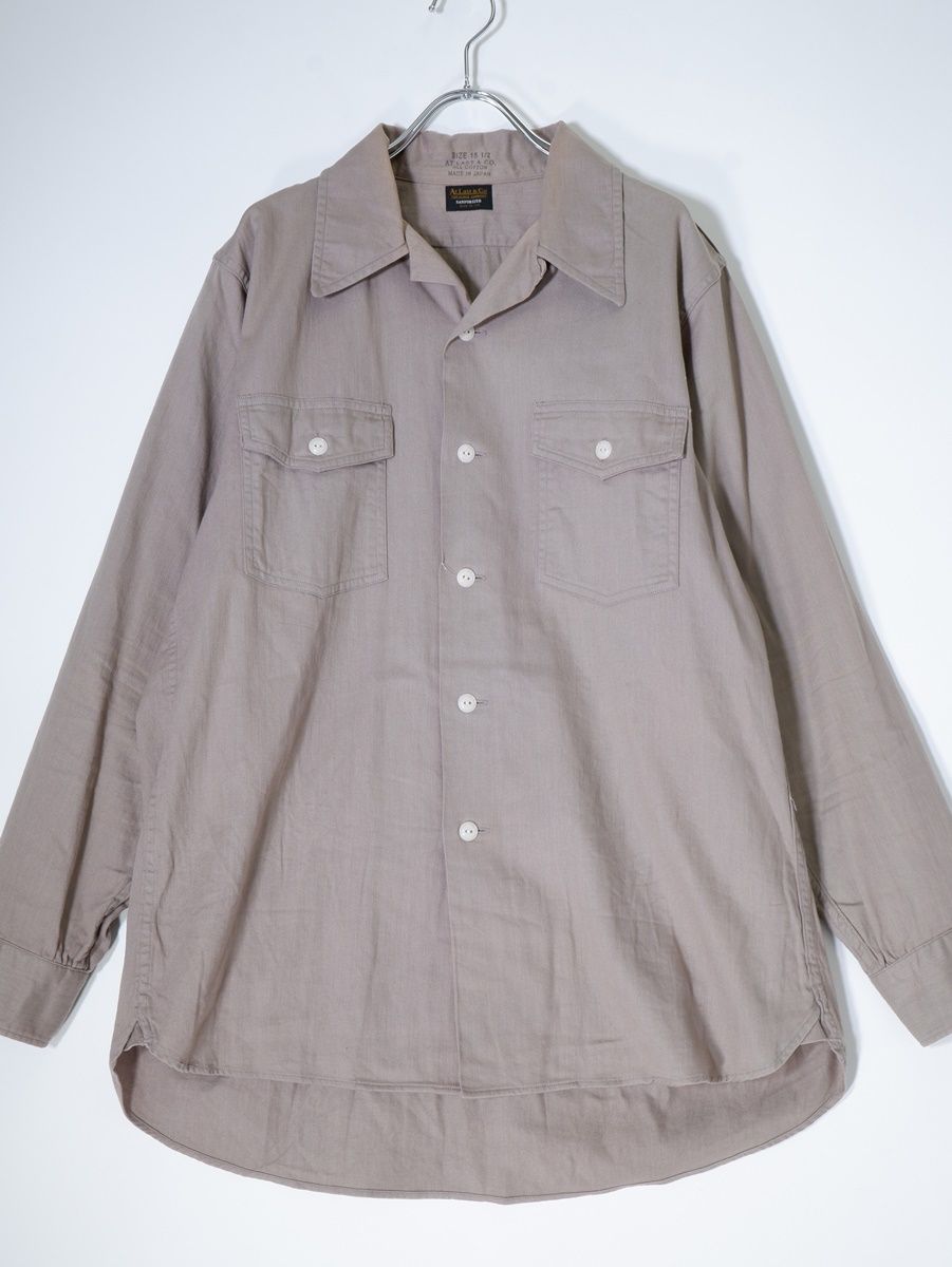 at lastu0026co(atlastu0026co)アットラスト SPORTS SHIRT長袖 開襟 スポーツシャツ【15.5】【MSHA71639】