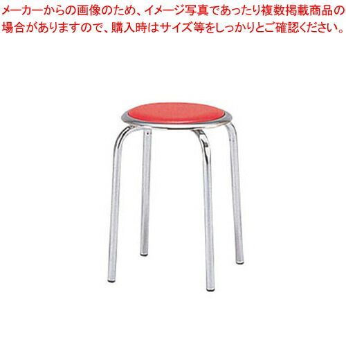 丸イス M-24M(10脚入) レッド