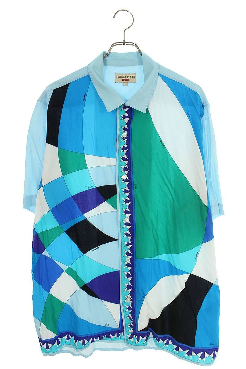 シュプリーム ×エミリオプッチ EMILIO PUCCI 21SS S/S Shirt オープン