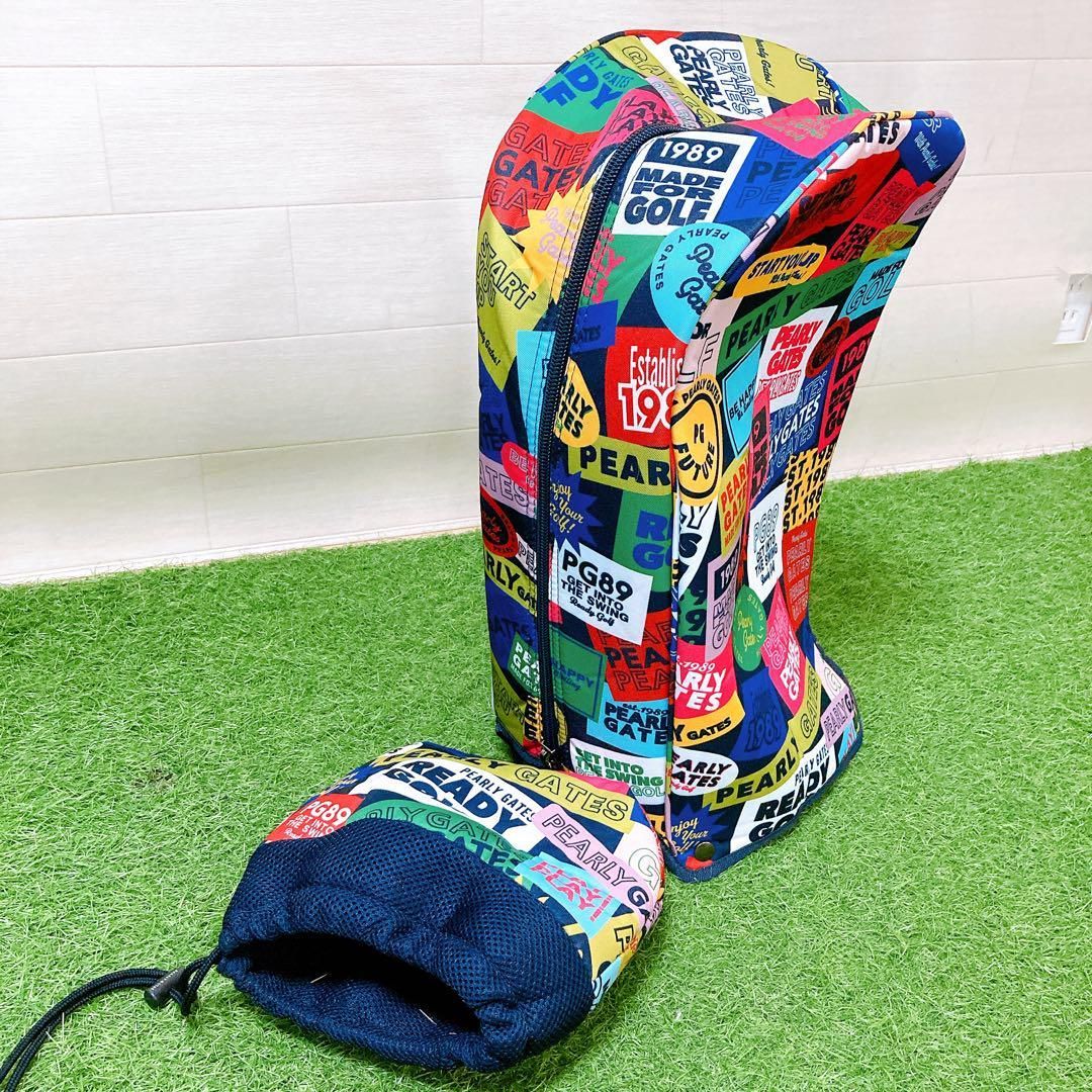 限定品　パーリーゲーツカラフル　ワッペン　スタンド式　アイアンカバー付属 限定品 パーリーゲーツカラフル ワッペン スタンド式 アイアン