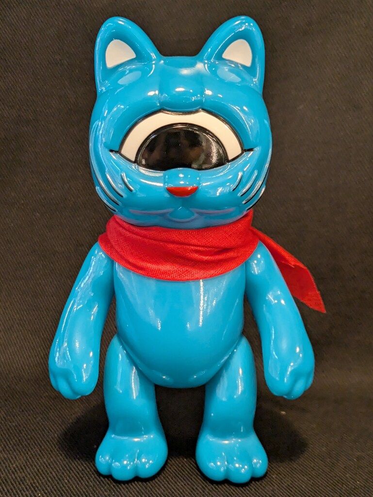 REALHEAD|9WORKS フォーチュンキッドアドベンチャー 青成型|赤マフラー