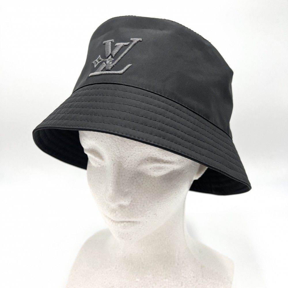 ルイヴィトン ハット メンズ ロゴ刺繍 バケットハット・LV