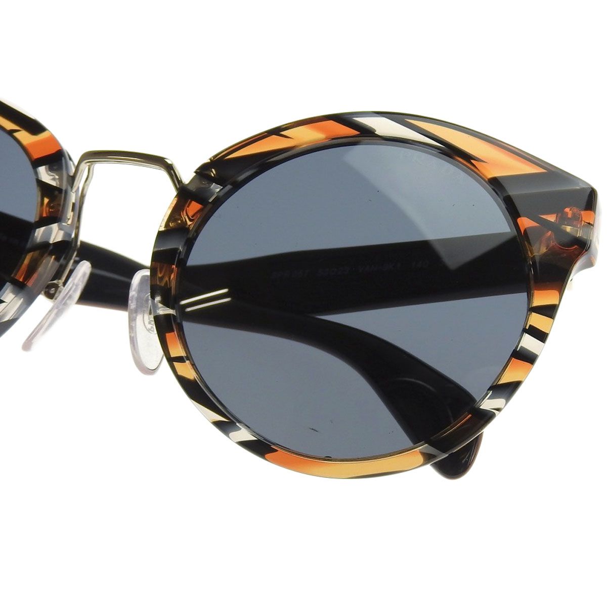 本物保証】 美品 プラダ PRADA べっ甲柄 サングラス 茶 53□23