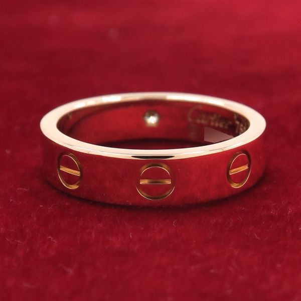 カルティエ　ミニラブリング　1Pダイヤモンド　＃48 楽天市場】カルティエ ミニラブリング フルダイヤモンド #48