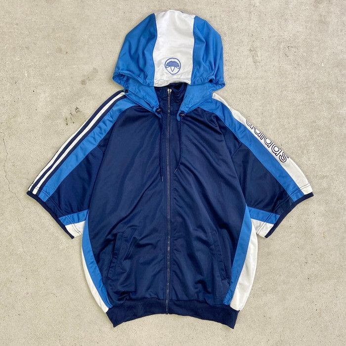 90’s old adidas トラックジャケット ジャージ トレフォイル 90s adidasアディダス トレフォイル ロゴ刺繍 トラック
