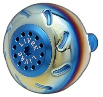 メガテック リブレ 5953 E50LBL-1 ノブ単体EP50 ダイワL用 ファイヤー+ブルーC / ハンドルノブ / 釣具