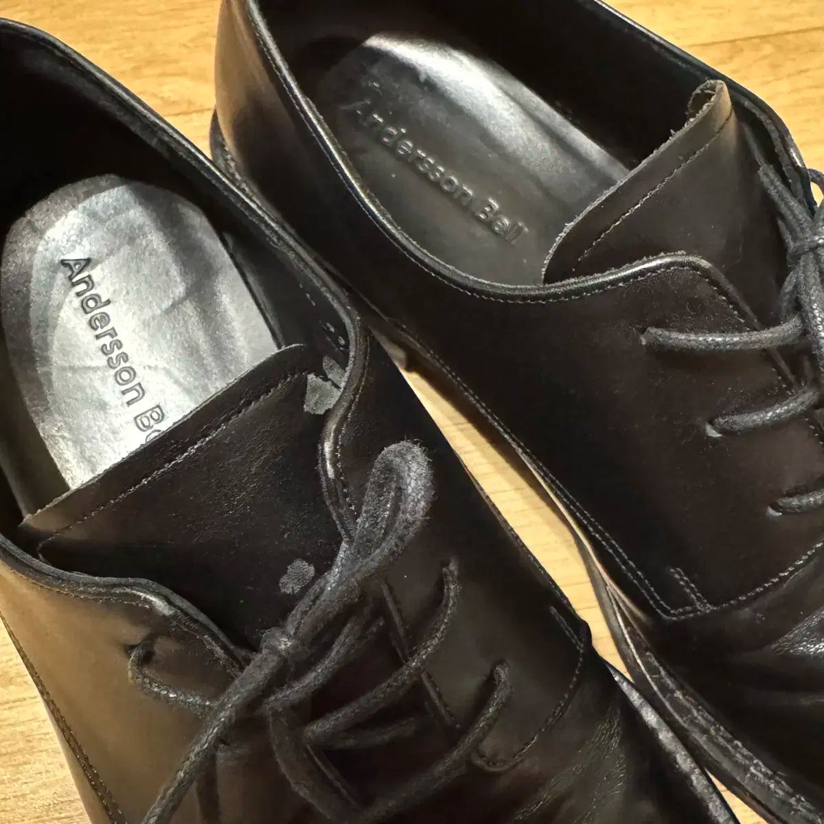  アンダーソン スクエアトゥ ダービーシューズ 43 ローファー ブーツ 革靴
