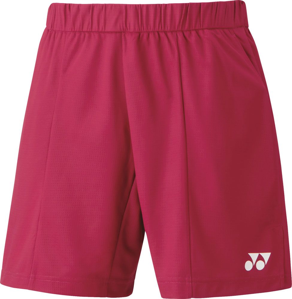 ヨネックス YONEX テニス メンズニットハーフパンツ ボトムス ショートパンツ 短パン 練習 トレーニング 部活 クラブ UVカット 吸汗速乾 ストレッチ 制電 学校 チームウェア 男子  15138 546 レディッシュローズ