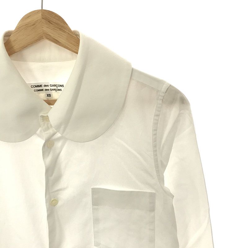 COMME des GARCONS COMME des GARCONS - COMME des GARCONS COMME des GARCONS / コムコム | 2019SS | コットン  丸襟 変形ポケット シャツ | XS | ホワイト | レディース COMME des GARCONS COMME des GARCONS / コムコム | 2019SS