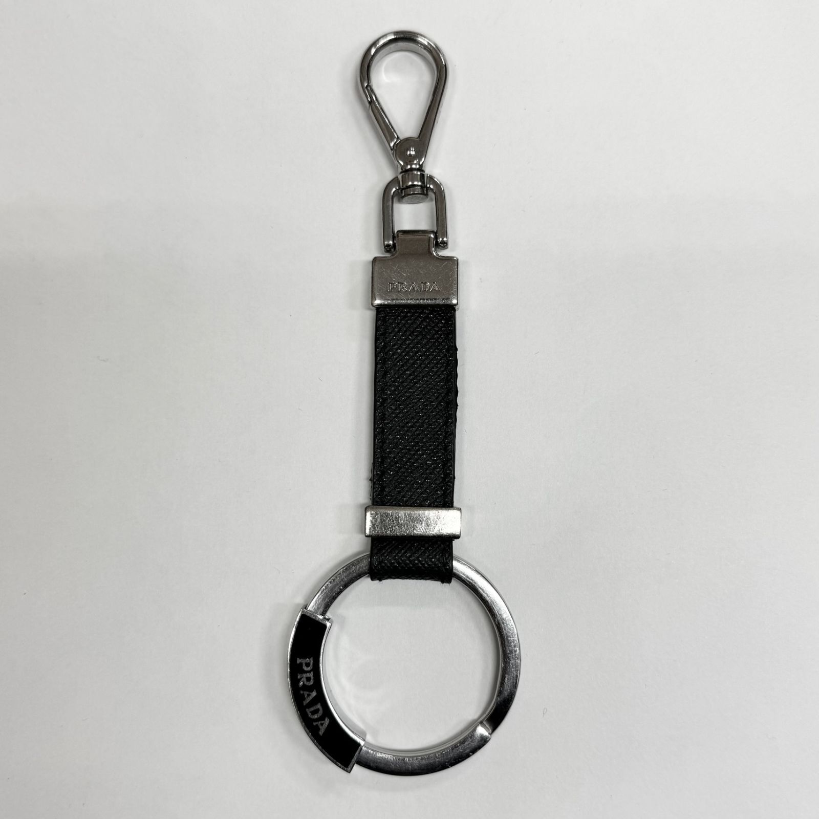 PRADA サフィアーノ レザー キーホルダー キーリング プラダ