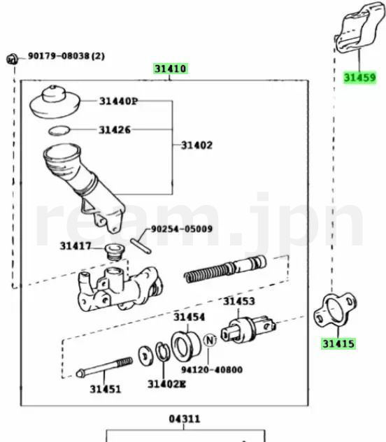 新品 トヨタ純正マーク2 マークⅡ JZX100 クラッチマスターシリンダー  