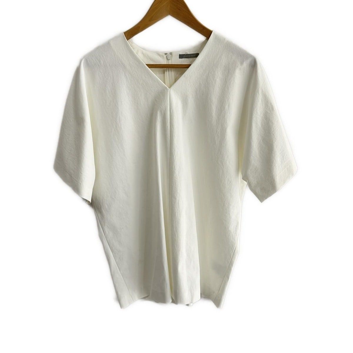 theory luxe セオリーリュクス 半袖カットソー サイズ38 M レディース 白 Vネック ドルマンスリーブ
