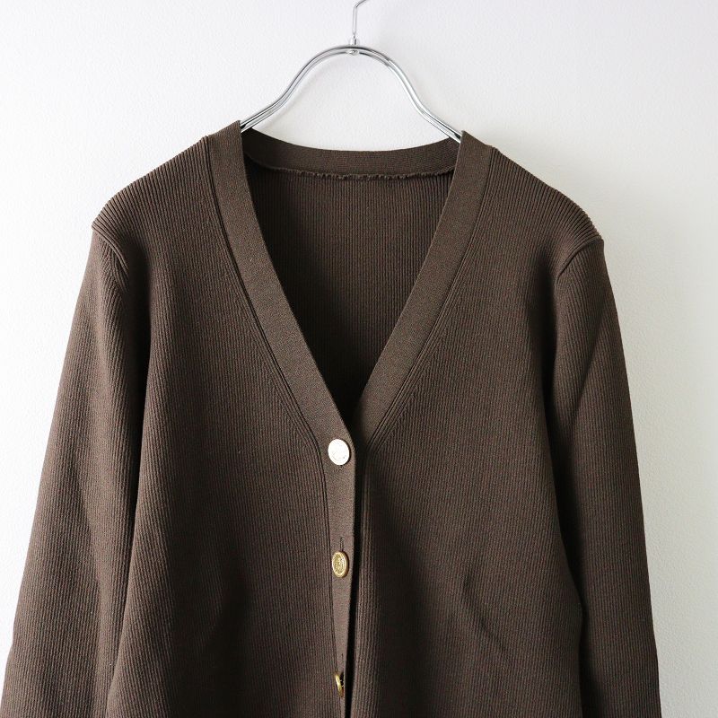【￼美品】 ミューズ ドゥ ドゥーズィエム クラス カーディガン 38 ブラウン 美品】 ミューズ ドゥ ドゥーズィエム クラス カーディガン 38