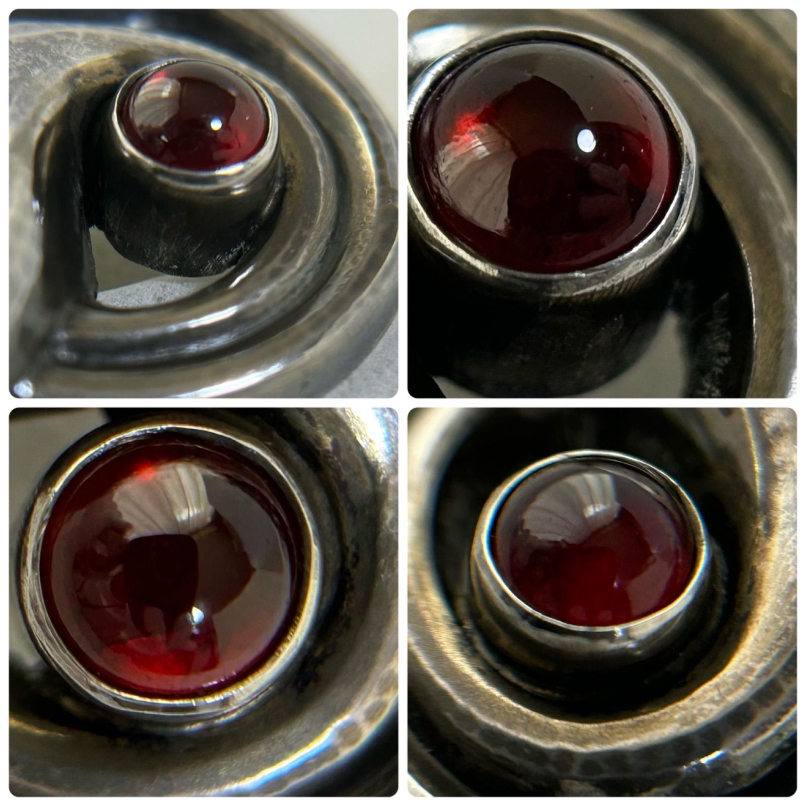 ジョージジェンセン ブローチ 100C ガーネット ヴィンテージ AG925