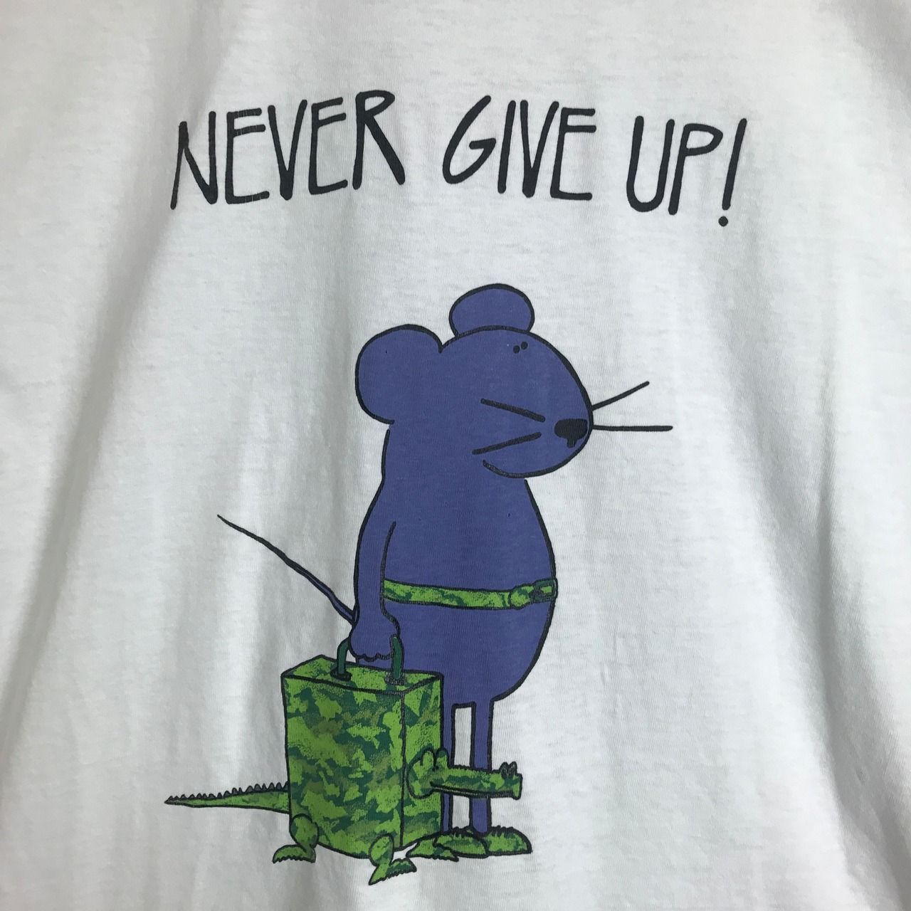 90s USA製古着　ヴィンテージ　Tシャツ　ポップ文字　シングルステッチ