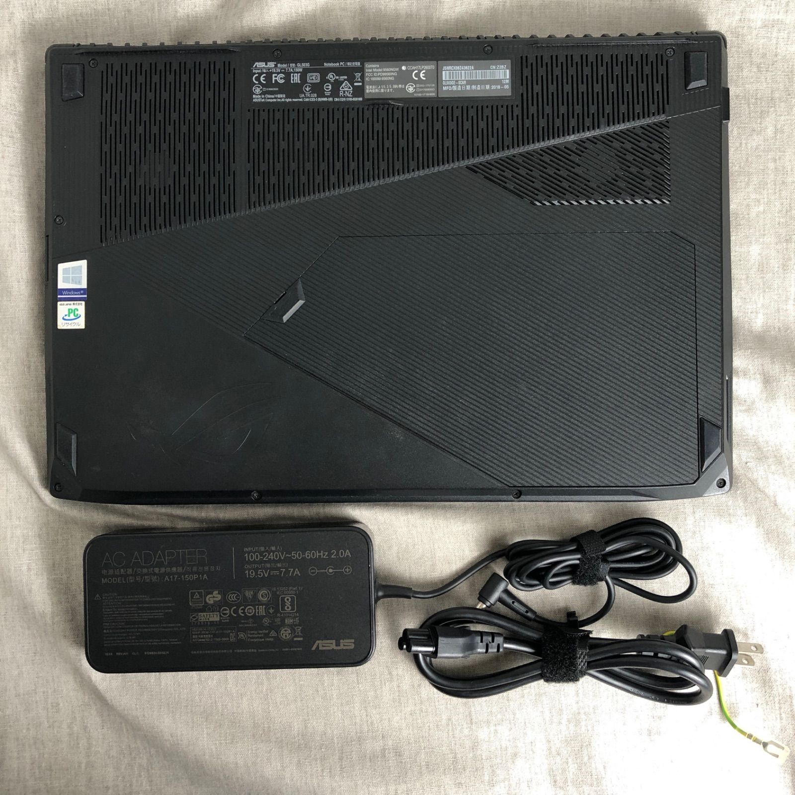 ジャンク ASUS Strix 15 GL503GE i7 GTX1050Ti - メルカリ