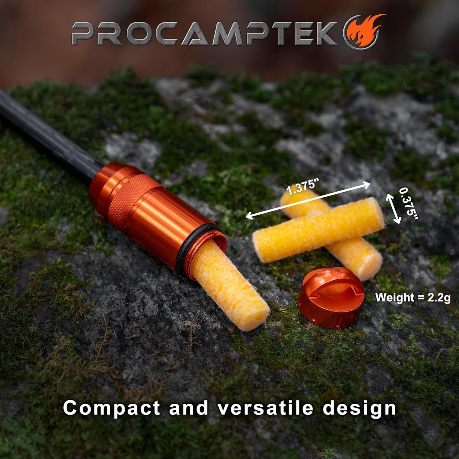 ★ お試し品 PROCAMPTEK プロキャンプテック FIRE PLUGS 5pcs ファイヤー プラグ 5個 着火剤 パラフィン ワックス 焚き火 キャンプ ブッシュクラフト 野営 火おこし