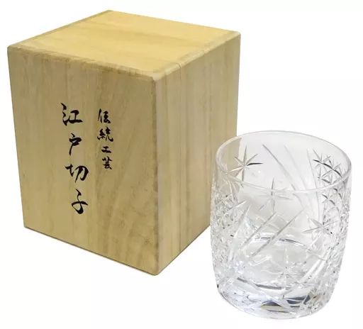 グラス(キャラクター)　鶴丸国永 江戸切子ミニグラス 「刀剣乱舞-ONLINE-×江戸切子」 プレミアムバンダイ限定 中古】グラス(キャラクター) 鶴丸国永 江戸切子ミニグラス