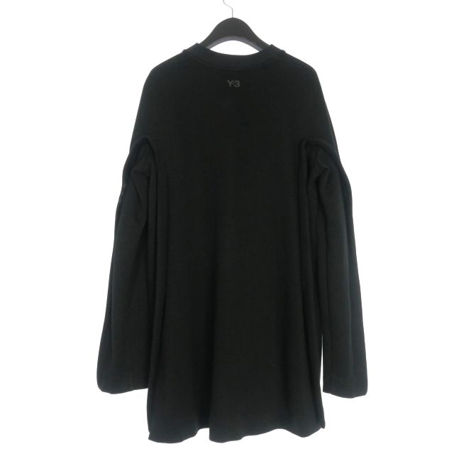 ワイスリー Y-3 ヨウジヤマモト デザインスリーブ カットソー Tシャツ 長袖 XS ブラック 黒 CD5391