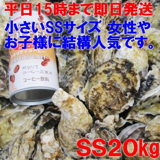 【GW用受注中】【15時まで即日発送も可能】「牡蠣 ＳＳ 20ｋｇ」【約400粒】 20キロ殻付き 牡蠣 殻付き牡蛎 松島牡蠣屋 加熱用牡蠣 牡蠣加熱用 カキ 牡蛎 BBQ お花見 父の日 母の日  贈答品 kaki 松島牡蠣屋 かきバーベキュー海鮮貝類