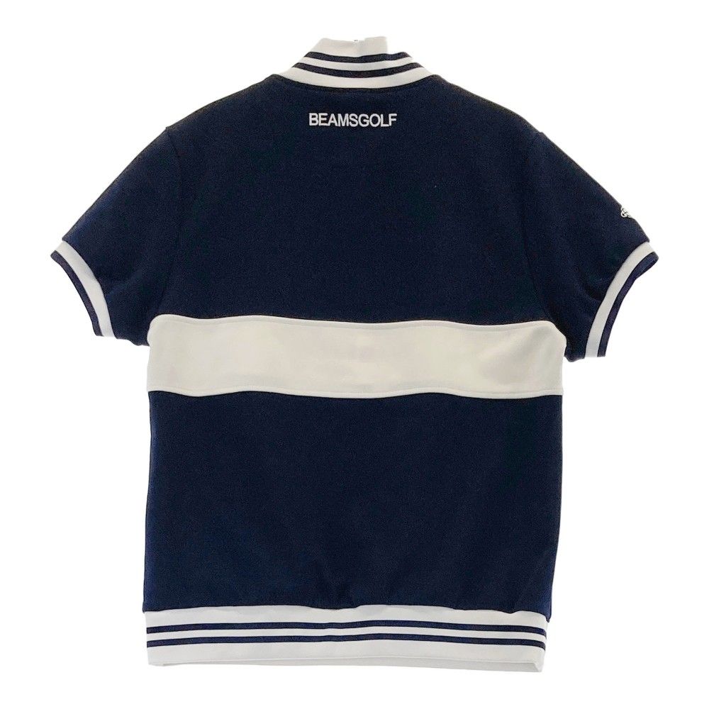 サイズ：M BEAMS GOLF ビームスゴルフ  ハーフジップ半袖Tシャツ  ネイビー系 [240101441937] ゴルフウェア レディース ストスト BEAMS GOLF ビームスゴルフ ハーフジップ半袖Tシャツ ネイビー系