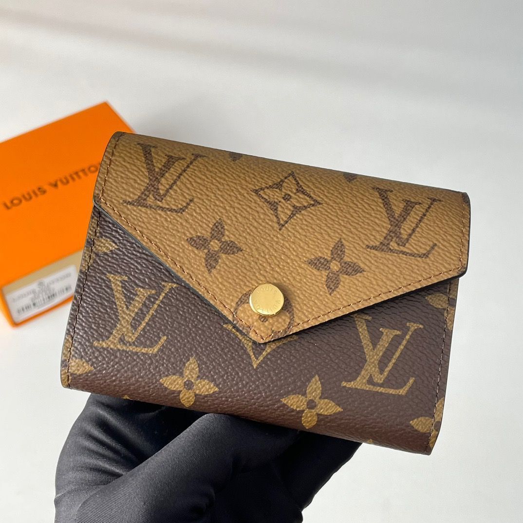 LOUIS VUITTON 三つ折り財布 モノグラム リバース ヴィクトリーヌ