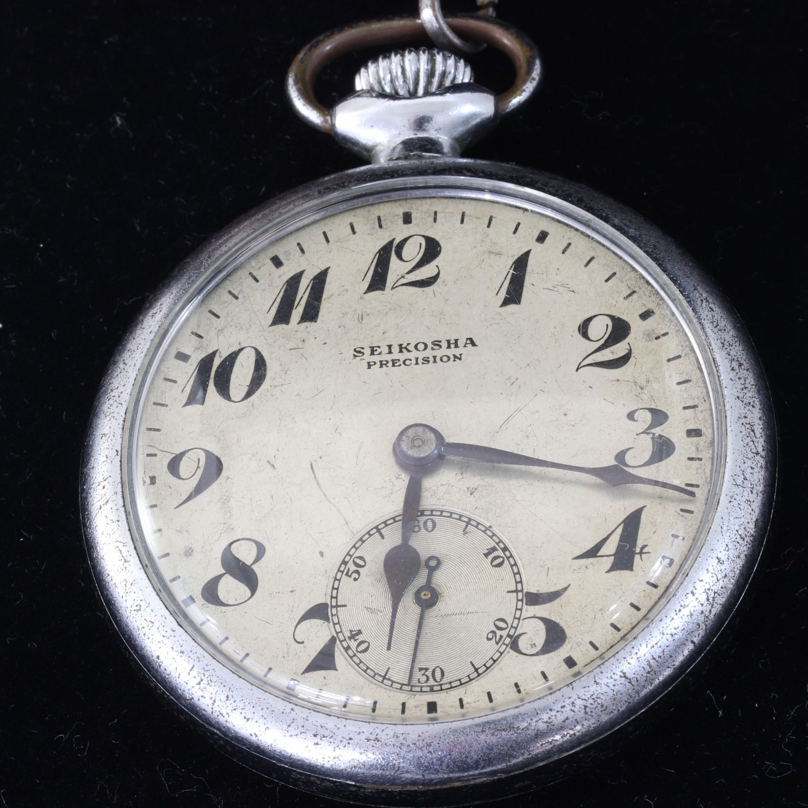 IT7X4DLUMO56 SEIKOSHA SEIKO 19 セイコー プレシジョン 懐中時計 手巻き 稼働品 アンティーク シルバー IT7X4DLUMO56 SEIKOSHA SEIKO 19 セイコー プレシジョン 懐中時計 手
