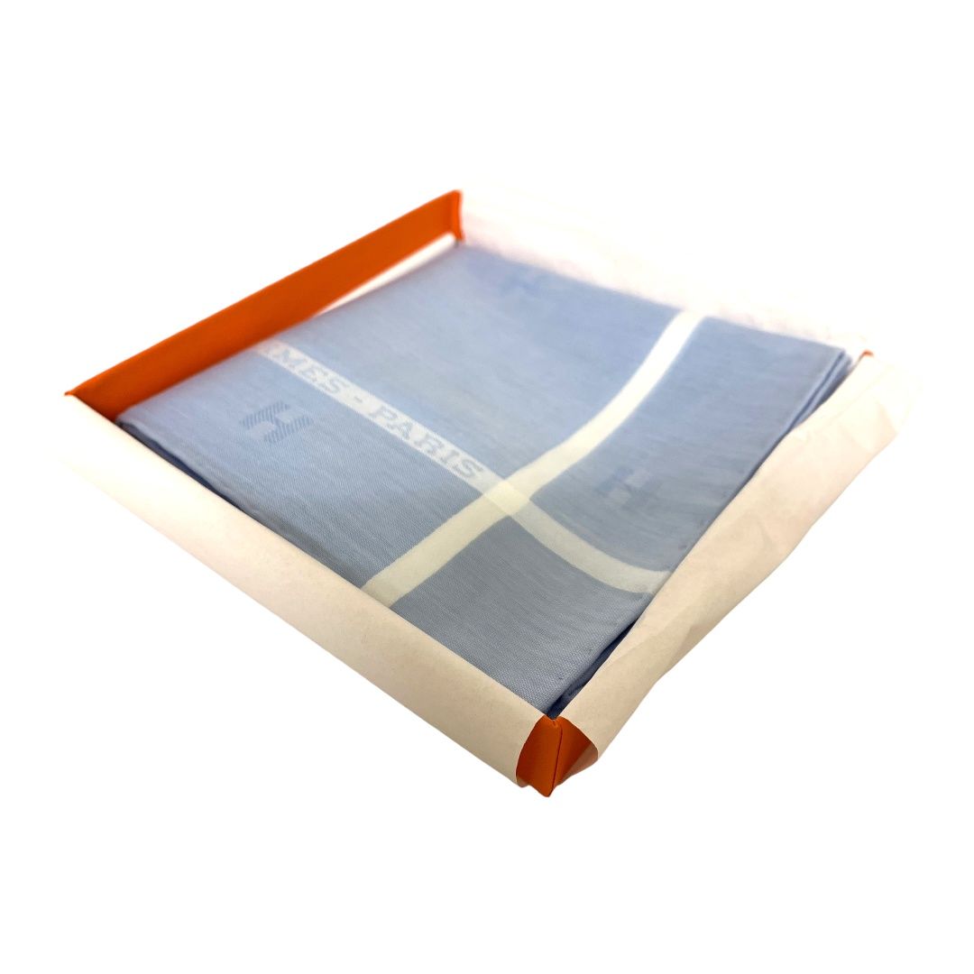 未使用品】 エルメス HERMES ハンカチーフ ハンカチ Hパッサン