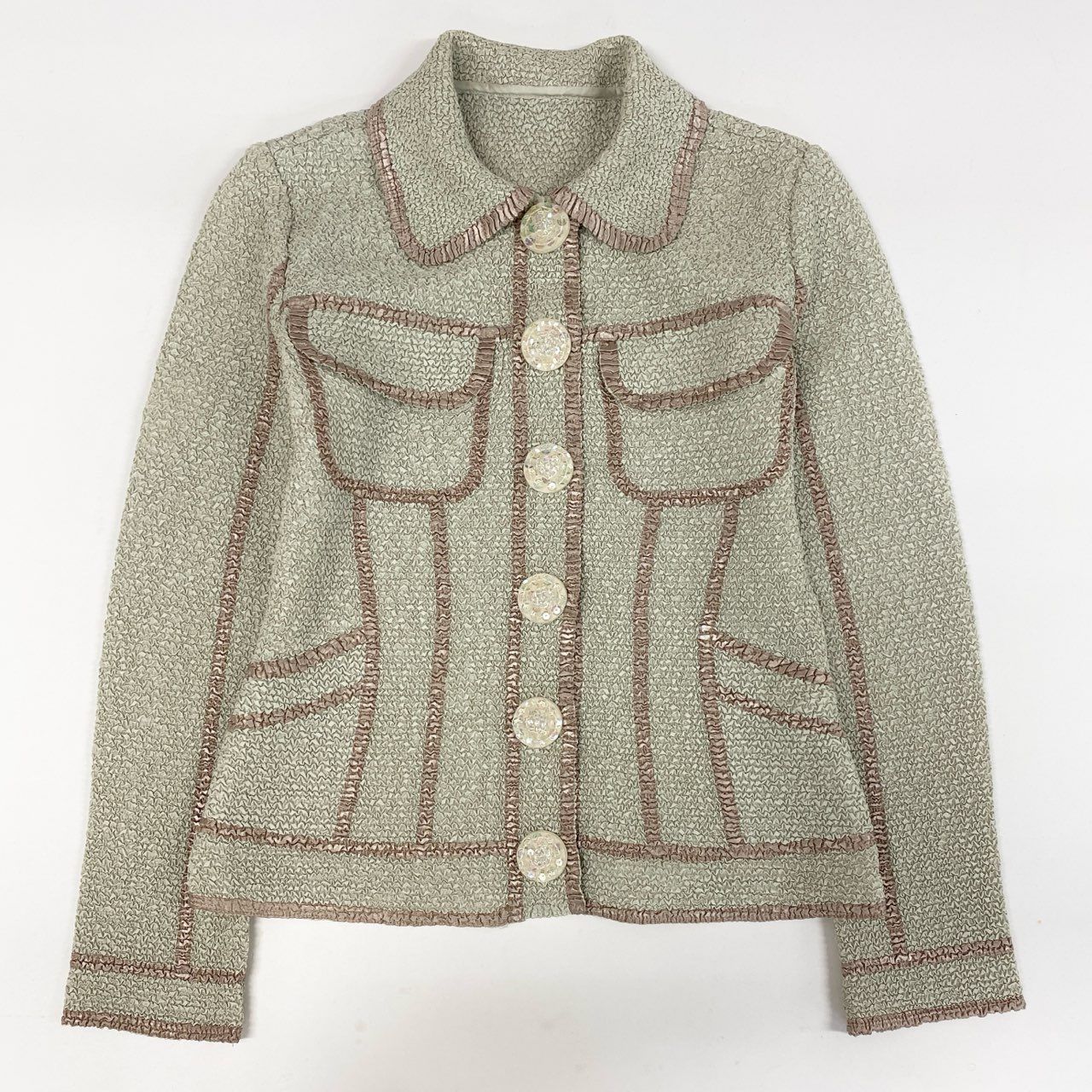 美品、ノコオーノ、NOKO OHNO、プリーツ、ジャケット、スパンコール 新品 NOKO OHNO ノコオーノ プリーツジャケット 定価5万4000➕税