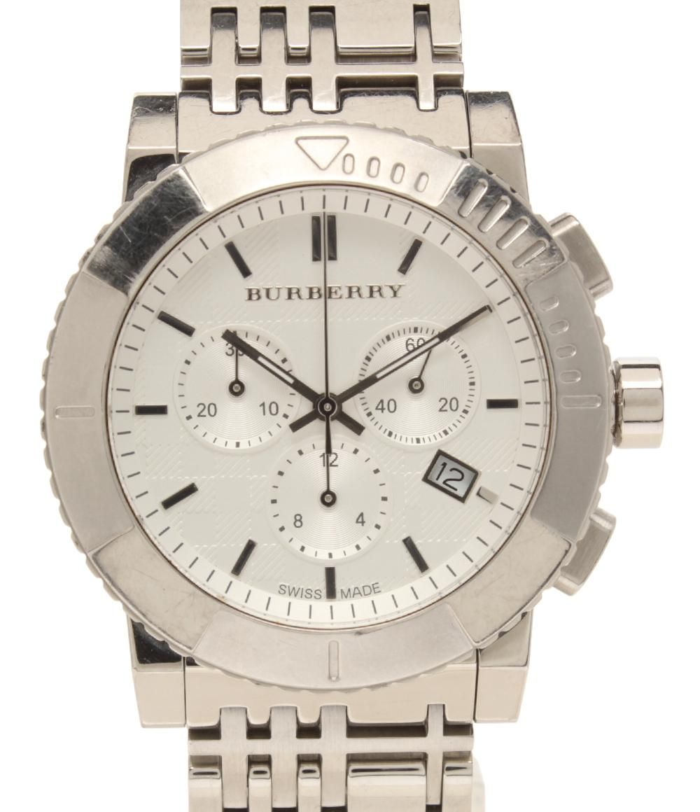 稼働 BURBERRY 腕時計 ローマン スイス製 ラウンド メンズ 2178