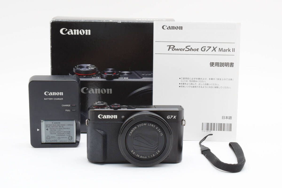 □ Canon PowerShot G7X コンパクトカメラ　訳あり品 販売終了】PowerShot G7 X Mark II:コンパクトデジタルカメラ