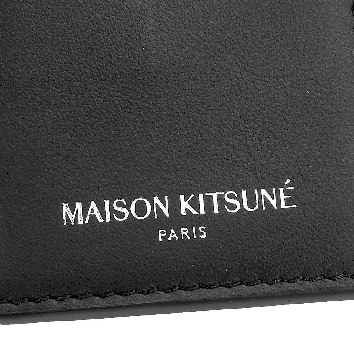 新品 メゾン キツネ MAISON KITSUNE カードケース ブランドグッズ ブラック