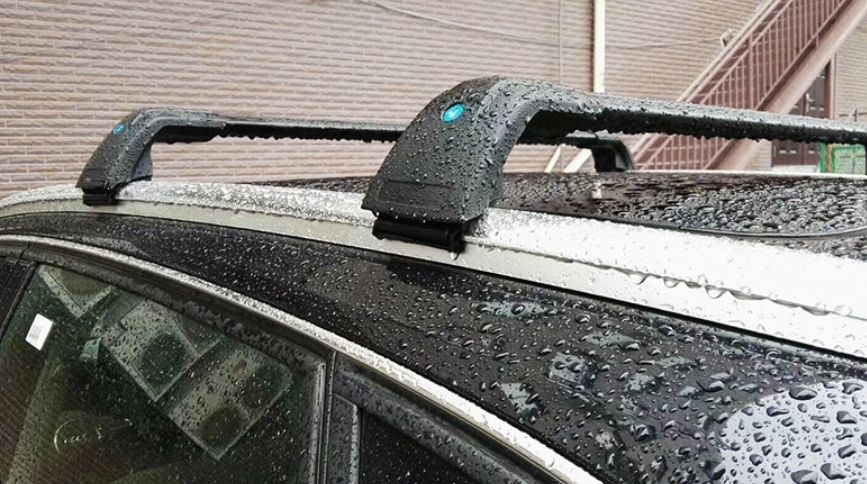 通用タイプ｜耐荷重120kg 大型シャーク型ルーフキャリアクロスバー｜加厚アルミ製ルーフラックバー｜SUV|バン|セダン対応｜スポーティデザイン