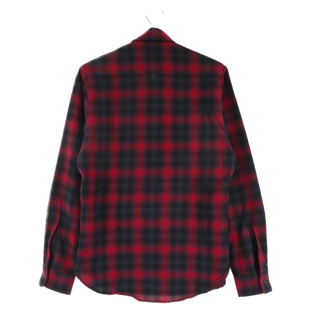 SAINT LAURENT PARISシャツチェックレッドS