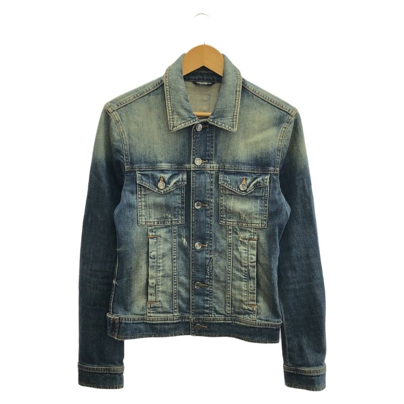 【DOLCE＆GABBANA】ブランドプレート付きデニムジャケット 中古】DOLCE&GABBANA デニムジャケット 44 メタルプレート
