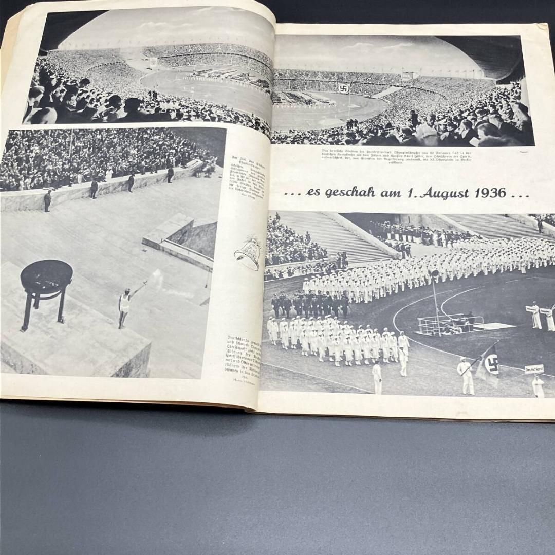 強力な 洋書 雑誌 ドイツ ベルリンオリンピック 1936年 ２冊セット ナチス 田島直人 孫基禎 前畑秀子 他 資料 POP_KOS 配送商品は通常配送無料。