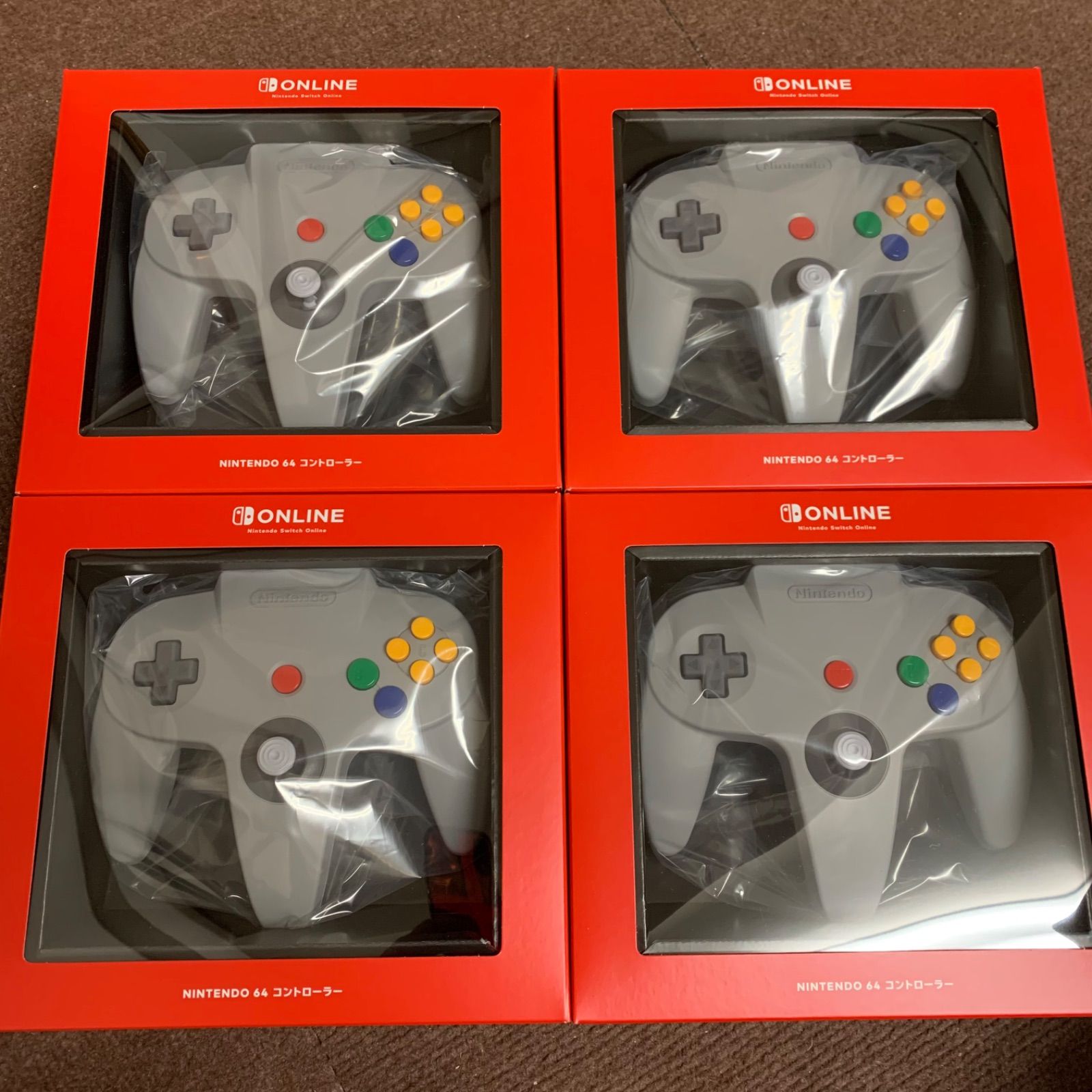 ニンテンドー 64 コントローラー Switch 4個セット 新品未開封 ... NINTENDO 64 コントローラー switch 4個セット